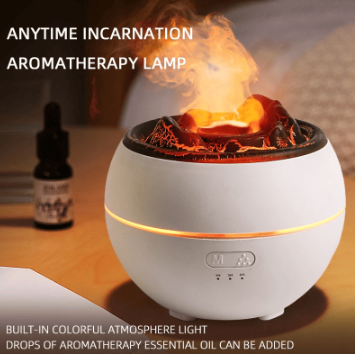 Flame Aroma Diffuser Humidifier | Ambient Flame Effect + Ultrasonic Mist