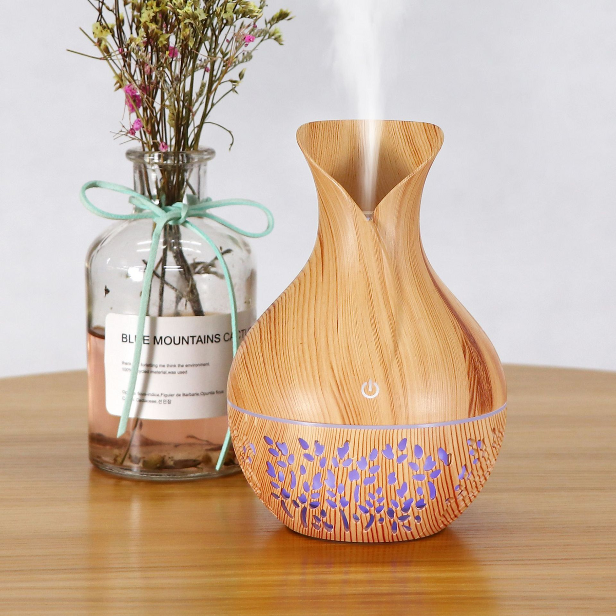 Petal Vase Aroma Diffuser | Elegant Flower-Shaped Essential Oil Diffuser