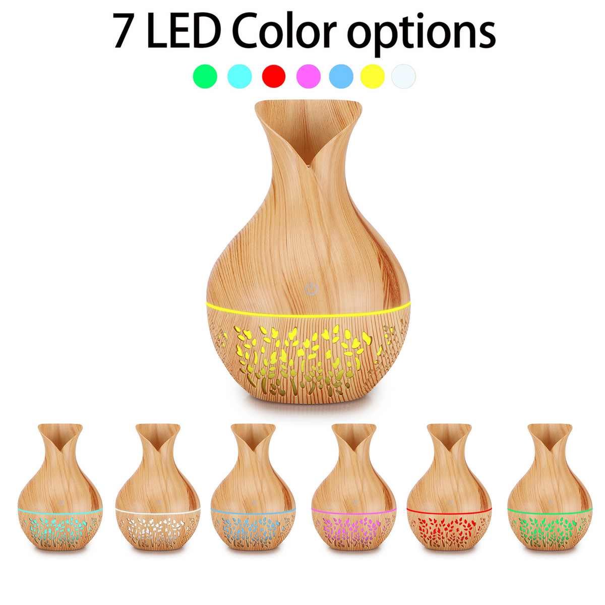 Petal Vase Aroma Diffuser | Elegant Flower-Shaped Essential Oil Diffuser