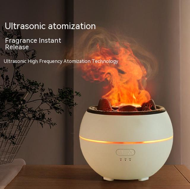 Flame Aroma Diffuser Humidifier | Ambient Flame Effect + Ultrasonic Mist