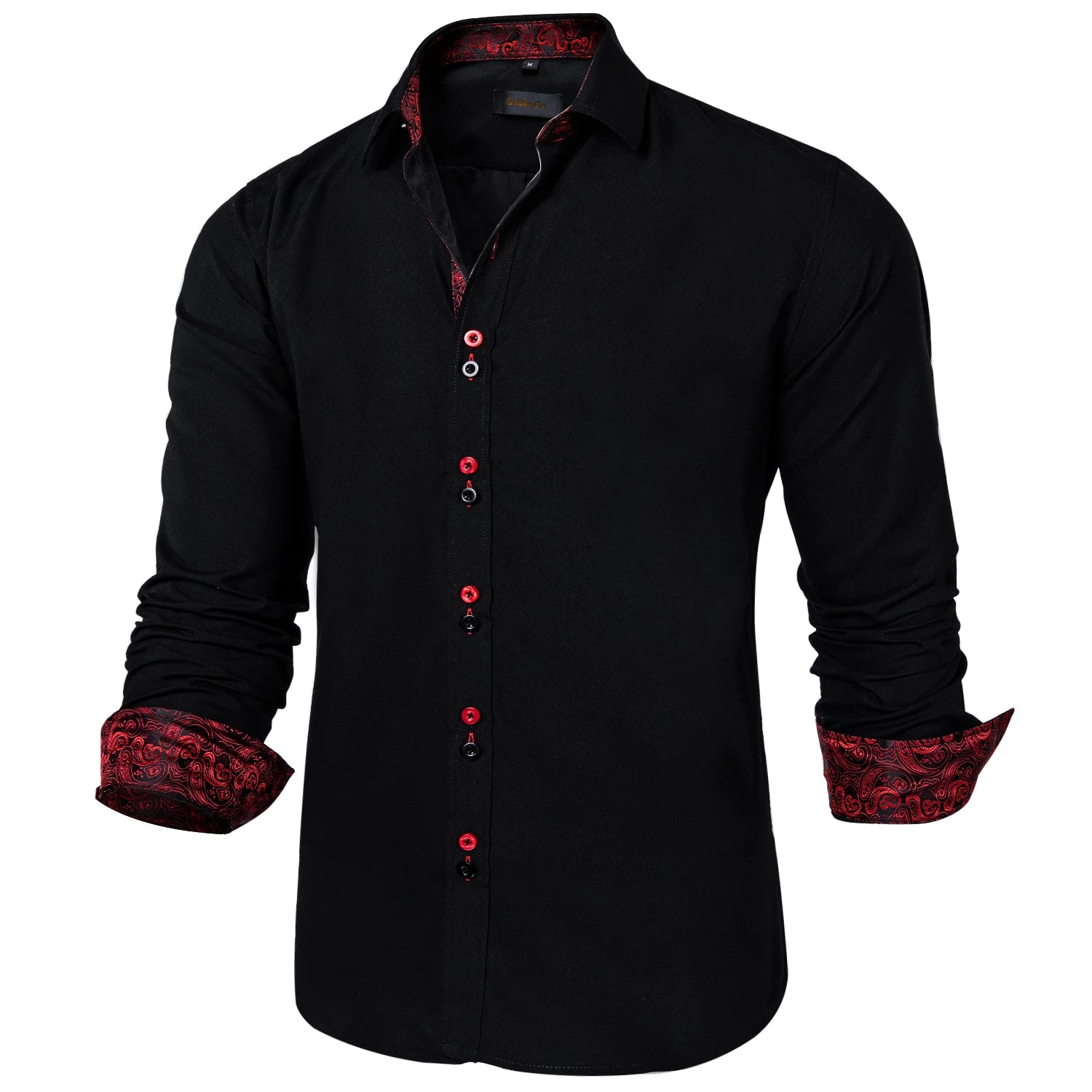 DiBanGu Paisley Contrast Dress Shirt