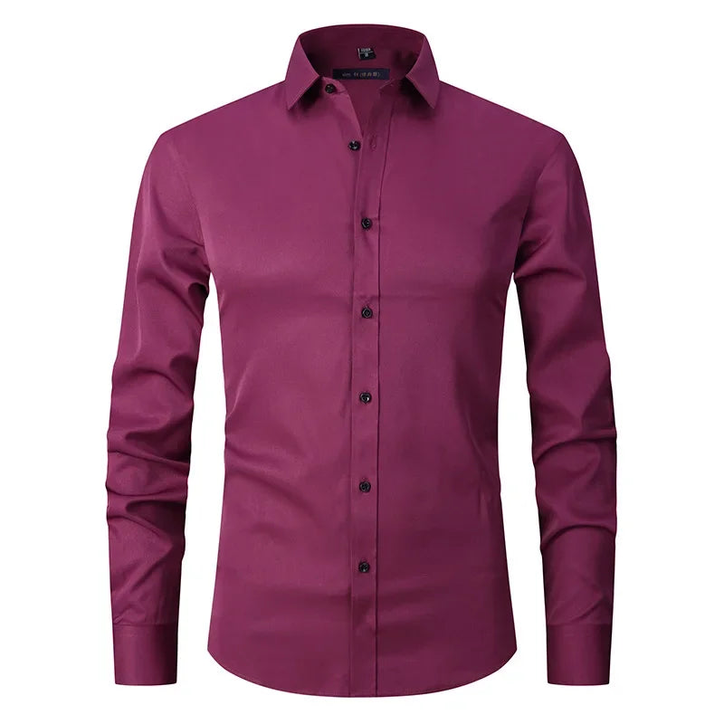 Slim Fit Long Sleeve Dress Shirt