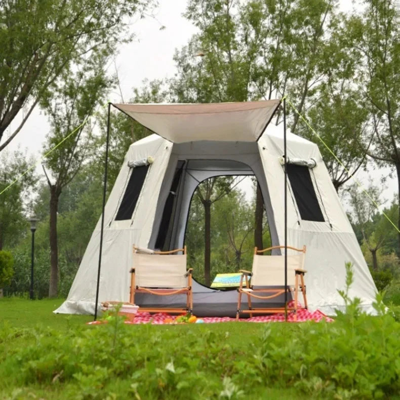 Outdoor Camping Tent, Waterproof, Anti-UV, Fits 8+, Easy Instant Setup, Portable