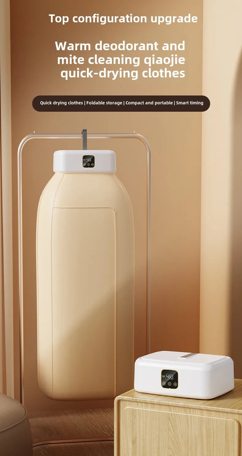 High End Portable Mini Laundry Dryer Machine:  360° Hot Air Circulating Capacity, Many Fail Safe Functions