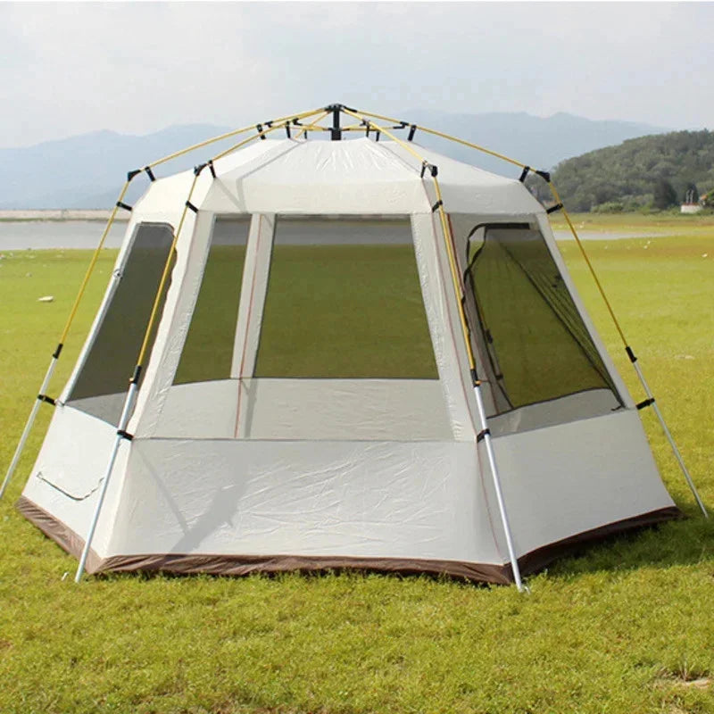 Outdoor Camping Tent, Waterproof, Anti-UV, Fits 8+, Easy Instant Setup, Portable