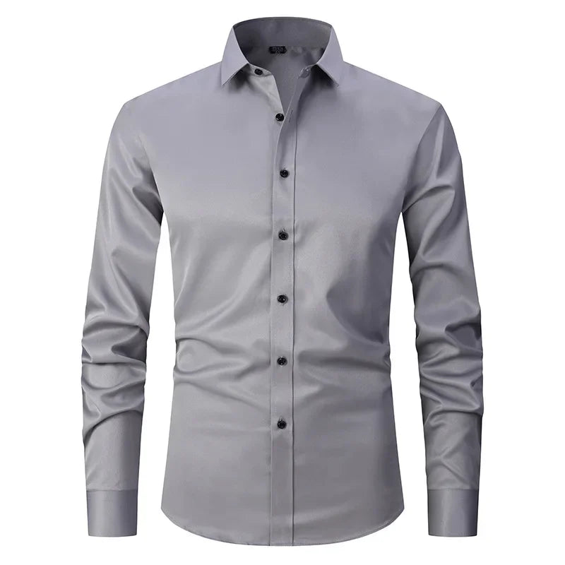 Slim Fit Long Sleeve Dress Shirt