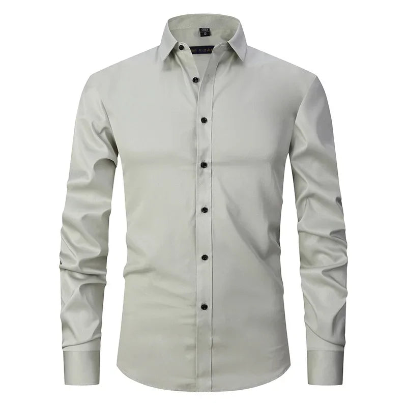 Slim Fit Long Sleeve Dress Shirt