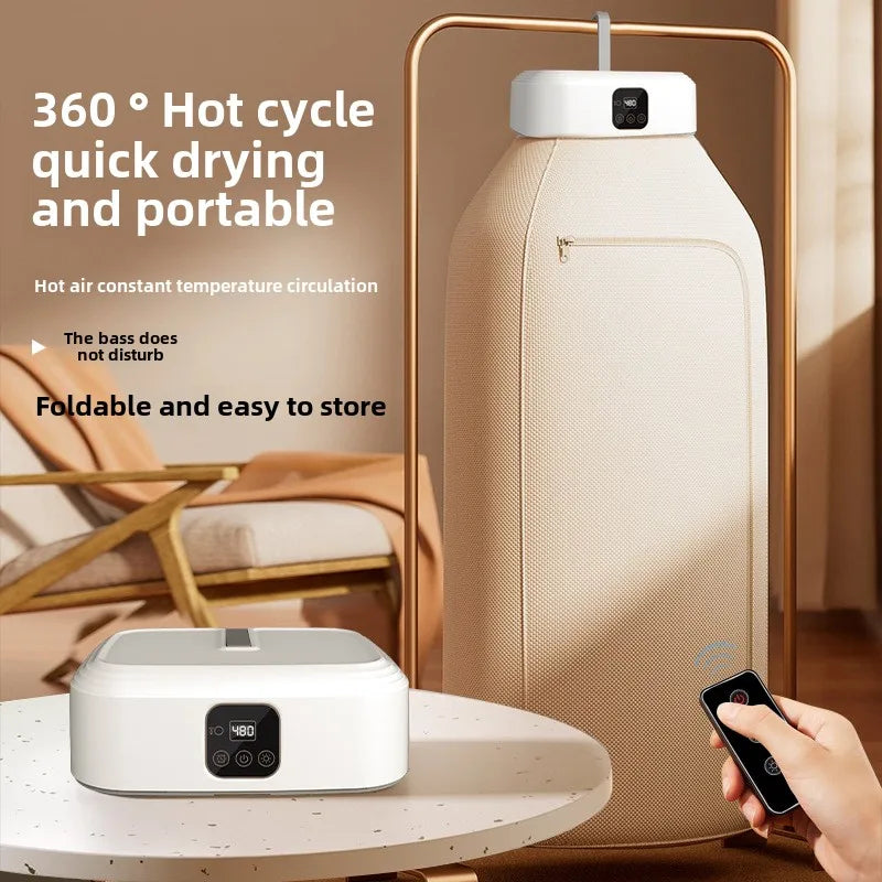High End Portable Mini Laundry Dryer Machine:  360° Hot Air Circulating Capacity, Many Fail Safe Functions