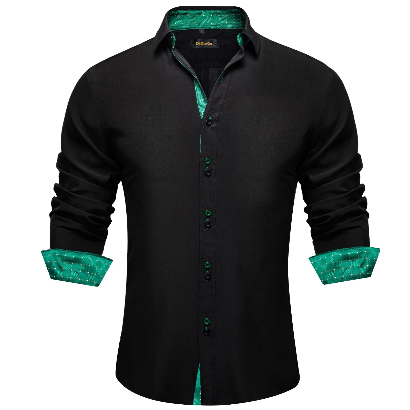 DiBanGu Paisley Contrast Dress Shirt