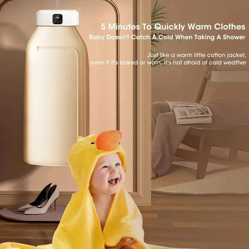 Compact Foldable Portable Mini Laundry Electric Dryer: Smart Timer Fast And Essential for Homes And Travel