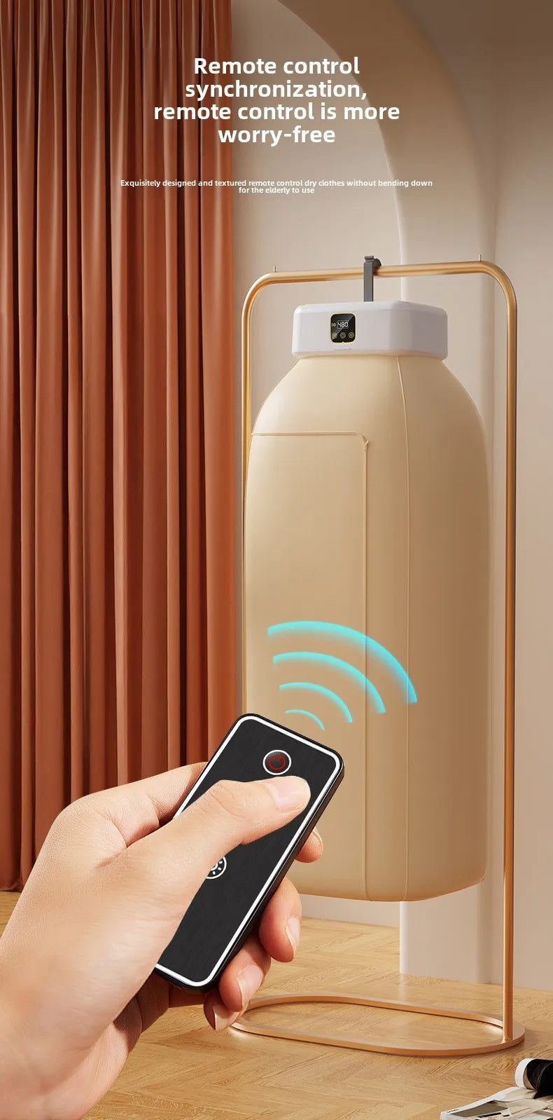 High End Portable Mini Laundry Dryer Machine:  360° Hot Air Circulating Capacity, Many Fail Safe Functions
