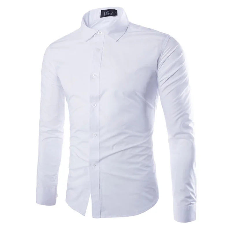 Men's Candy Color Long Sleeve Shirt