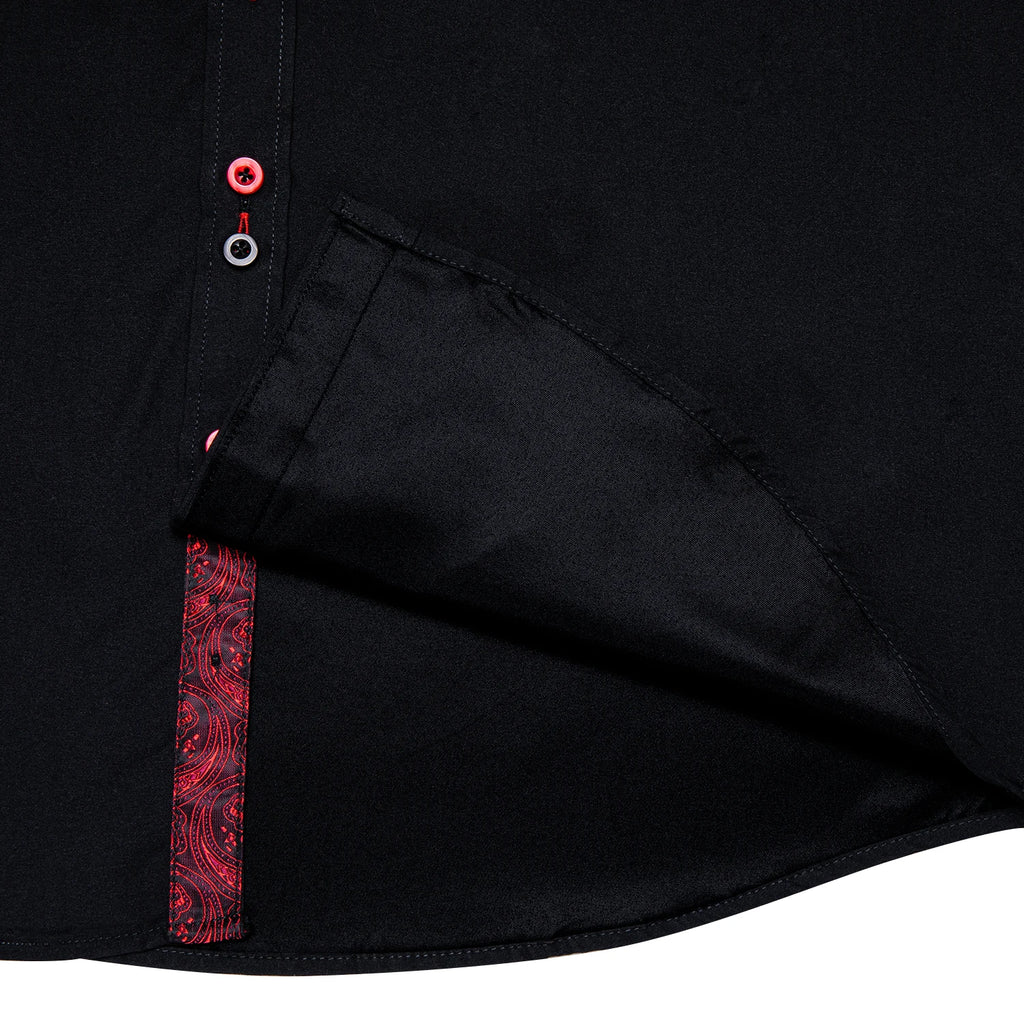 DiBanGu Paisley Contrast Dress Shirt