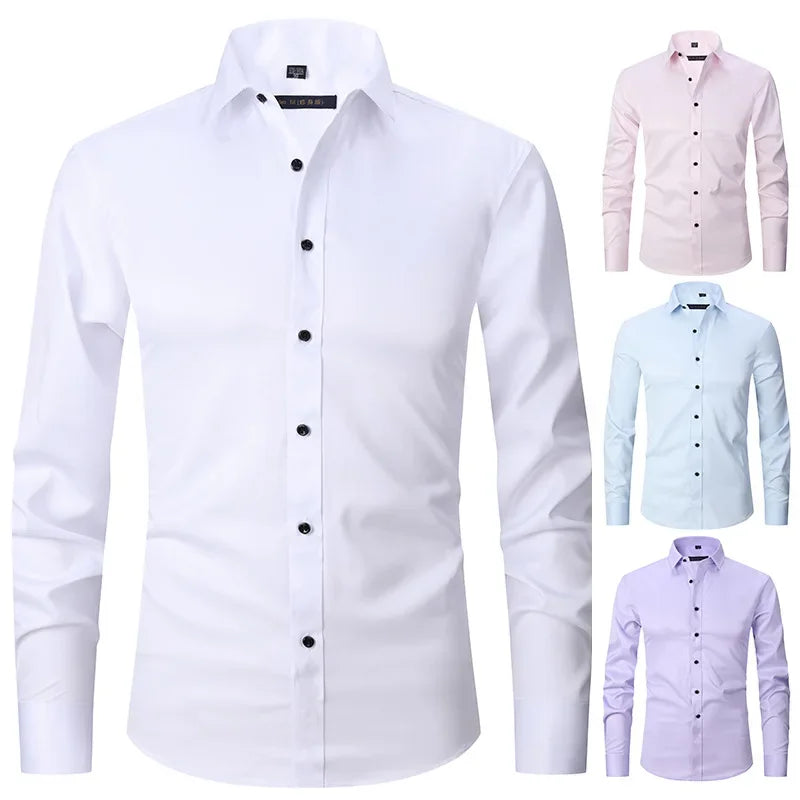 Slim Fit Long Sleeve Dress Shirt