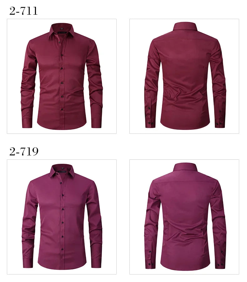 Slim Fit Long Sleeve Dress Shirt