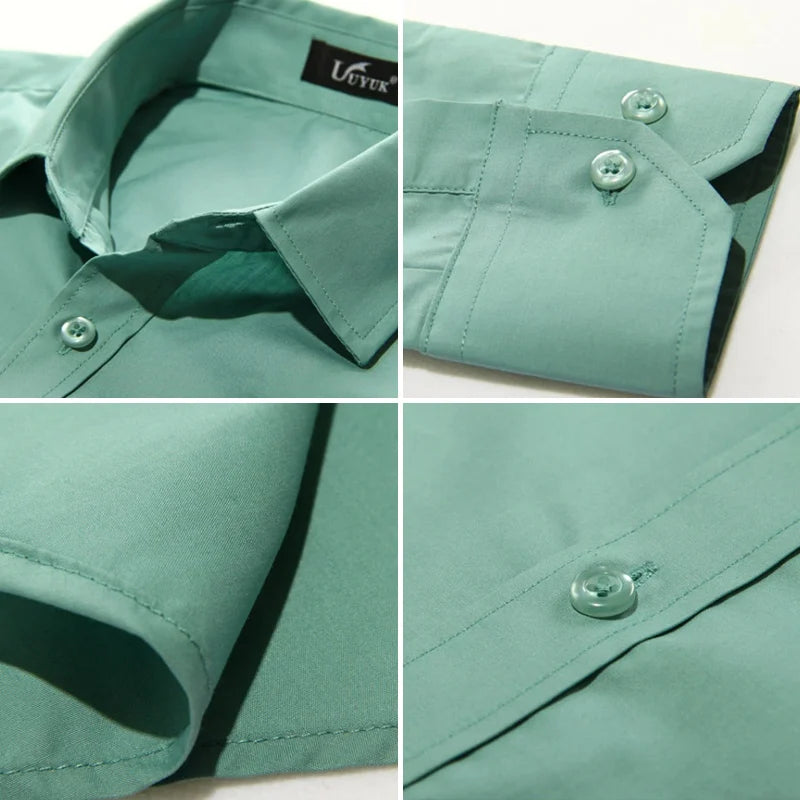 Men's Candy Color Long Sleeve Shirt