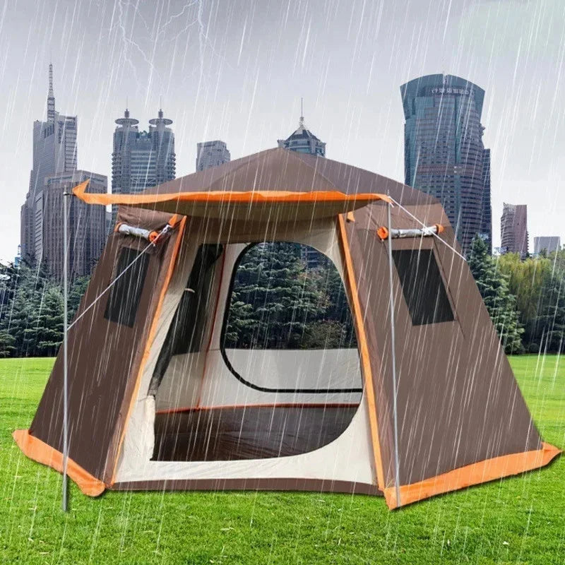 Outdoor Camping Tent, Waterproof, Anti-UV, Fits 8+, Easy Instant Setup, Portable