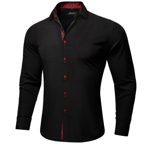 DiBanGu Paisley Contrast Dress Shirt