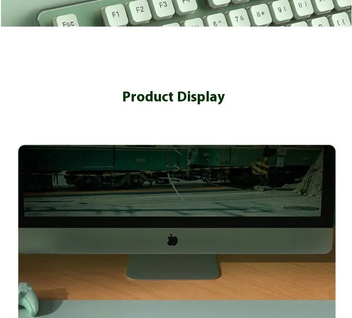 LANGTU L1 Wired Film Light Emitting Suspended 104-Key Silent USB Gaming Office Keyboard