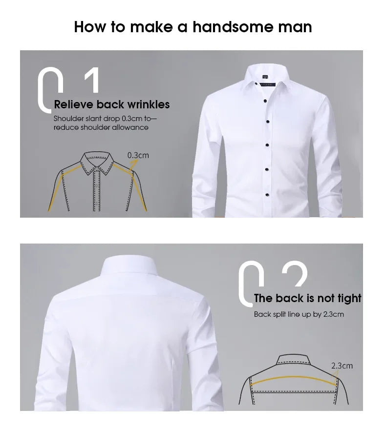 Slim Fit Long Sleeve Dress Shirt
