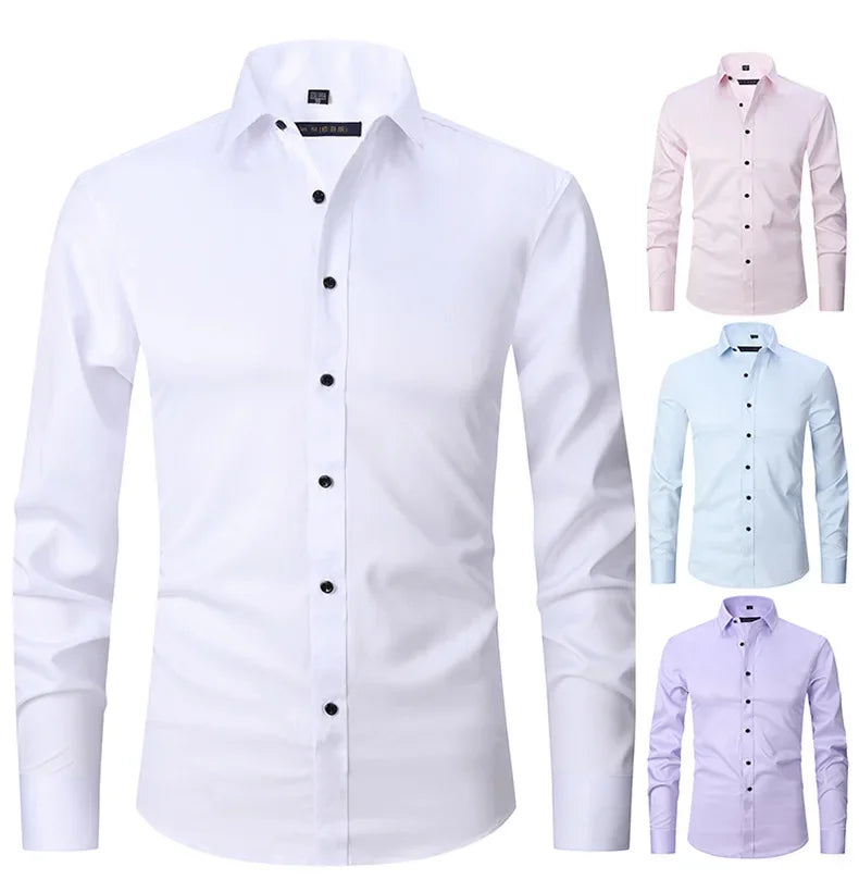 Slim Fit Long Sleeve Dress Shirt