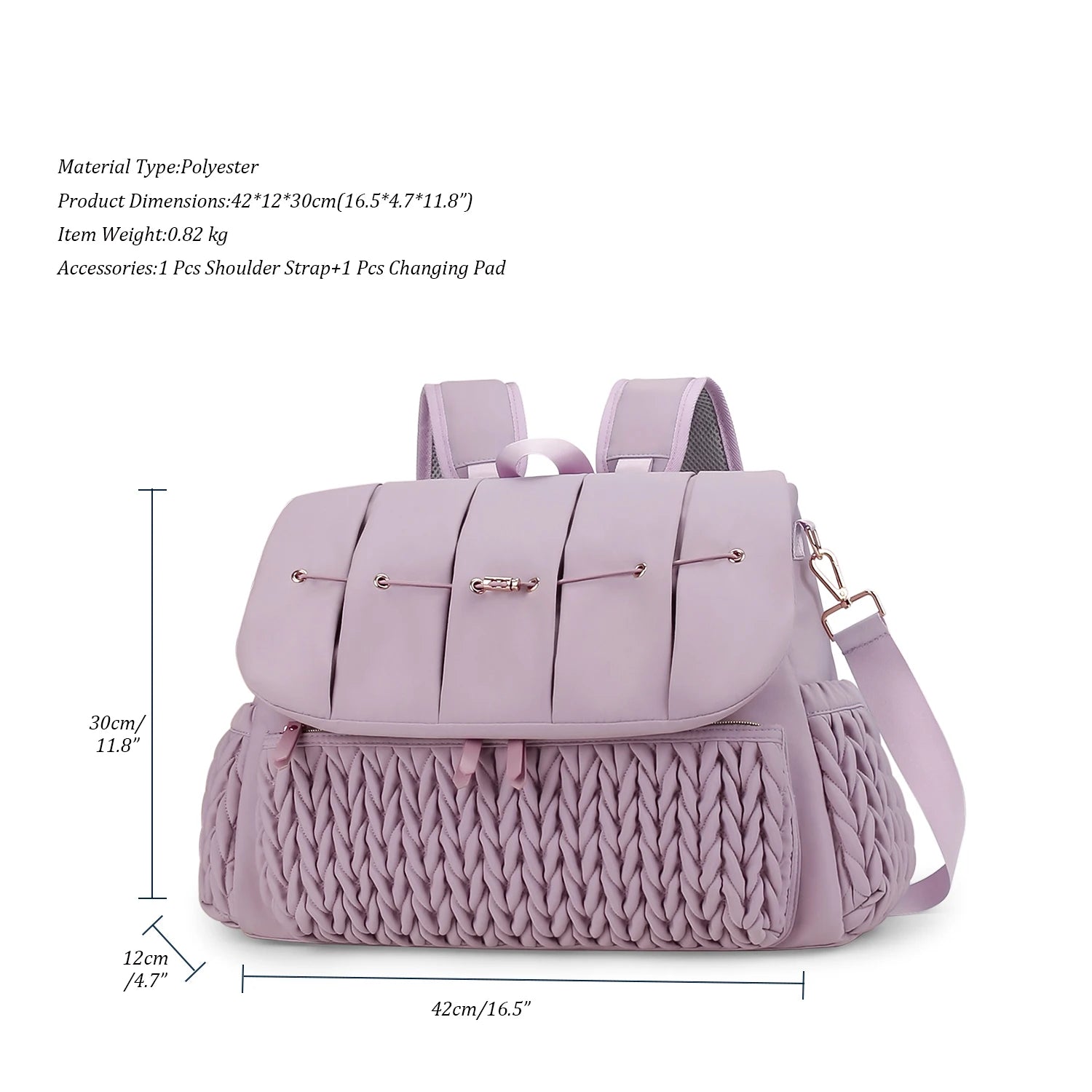 Mommy bag, single shouldermultifunctional. Mommy bag, detachable straps, large capacity