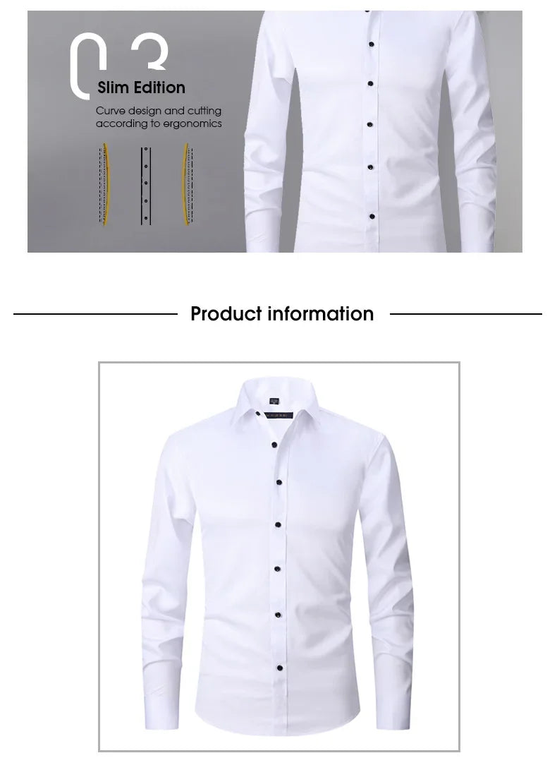 Slim Fit Long Sleeve Dress Shirt