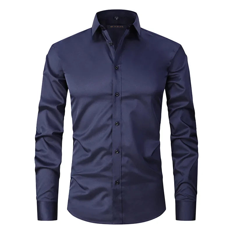 Slim Fit Long Sleeve Dress Shirt