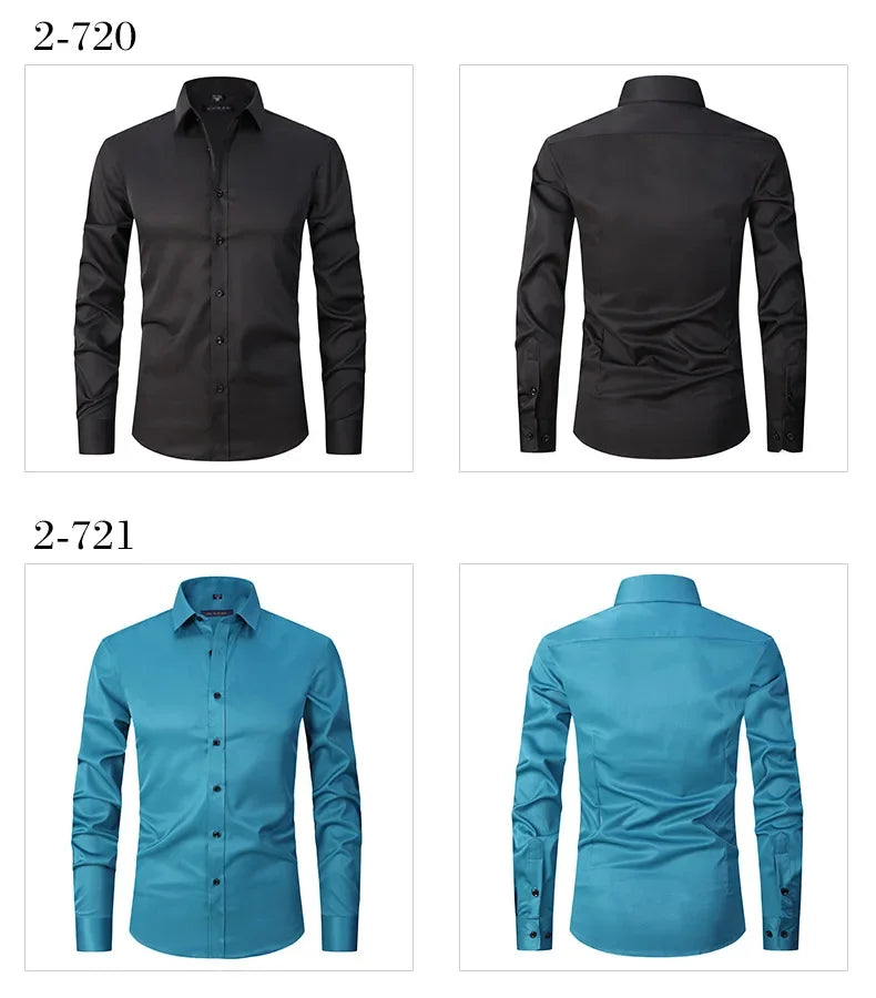 Slim Fit Long Sleeve Dress Shirt