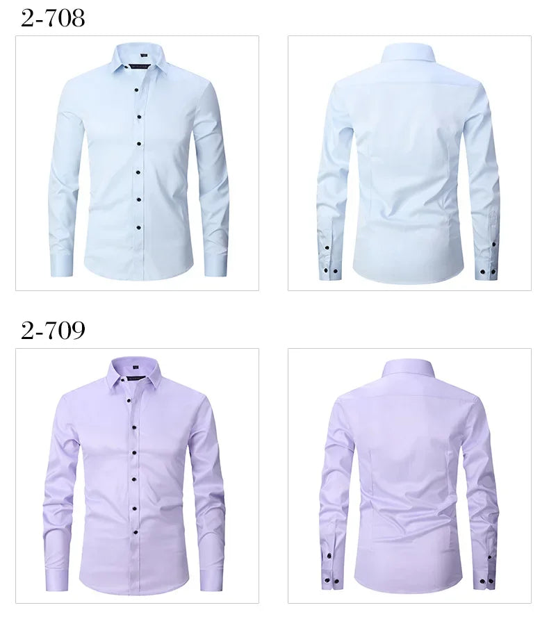 Slim Fit Long Sleeve Dress Shirt