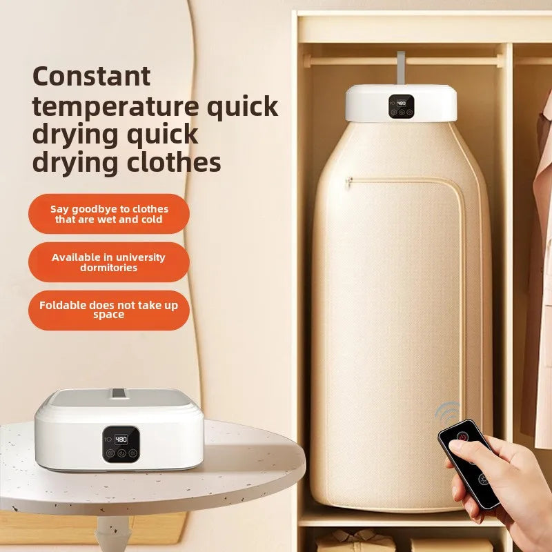 High End Portable Mini Laundry Dryer Machine:  360° Hot Air Circulating Capacity, Many Fail Safe Functions