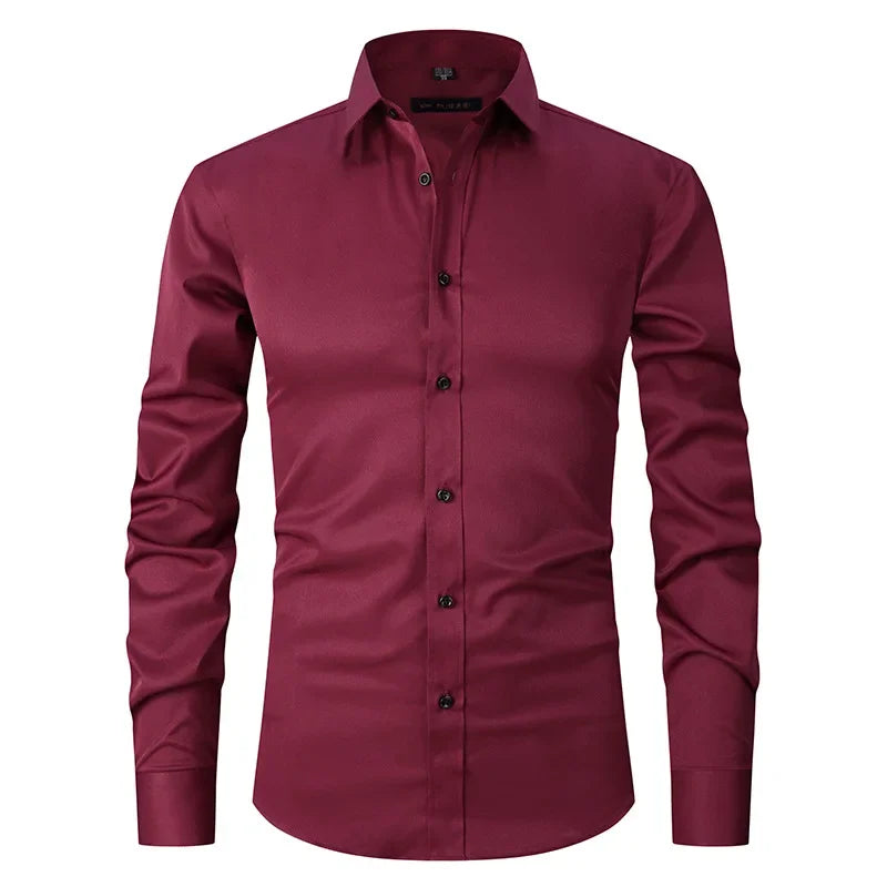 Slim Fit Long Sleeve Dress Shirt