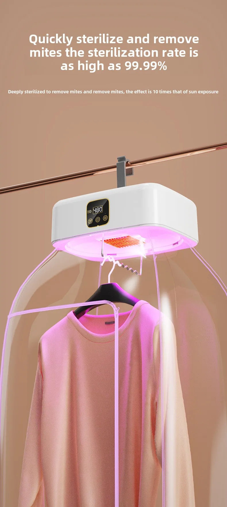 High End Portable Mini Laundry Dryer Machine:  360° Hot Air Circulating Capacity, Many Fail Safe Functions