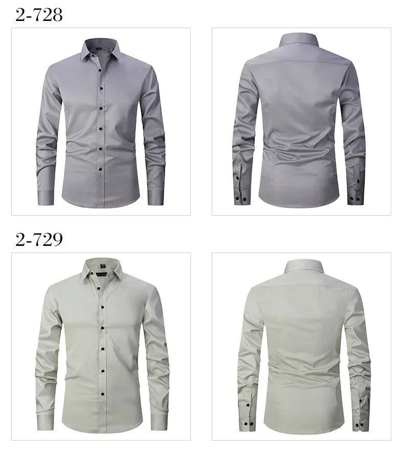 Slim Fit Long Sleeve Dress Shirt