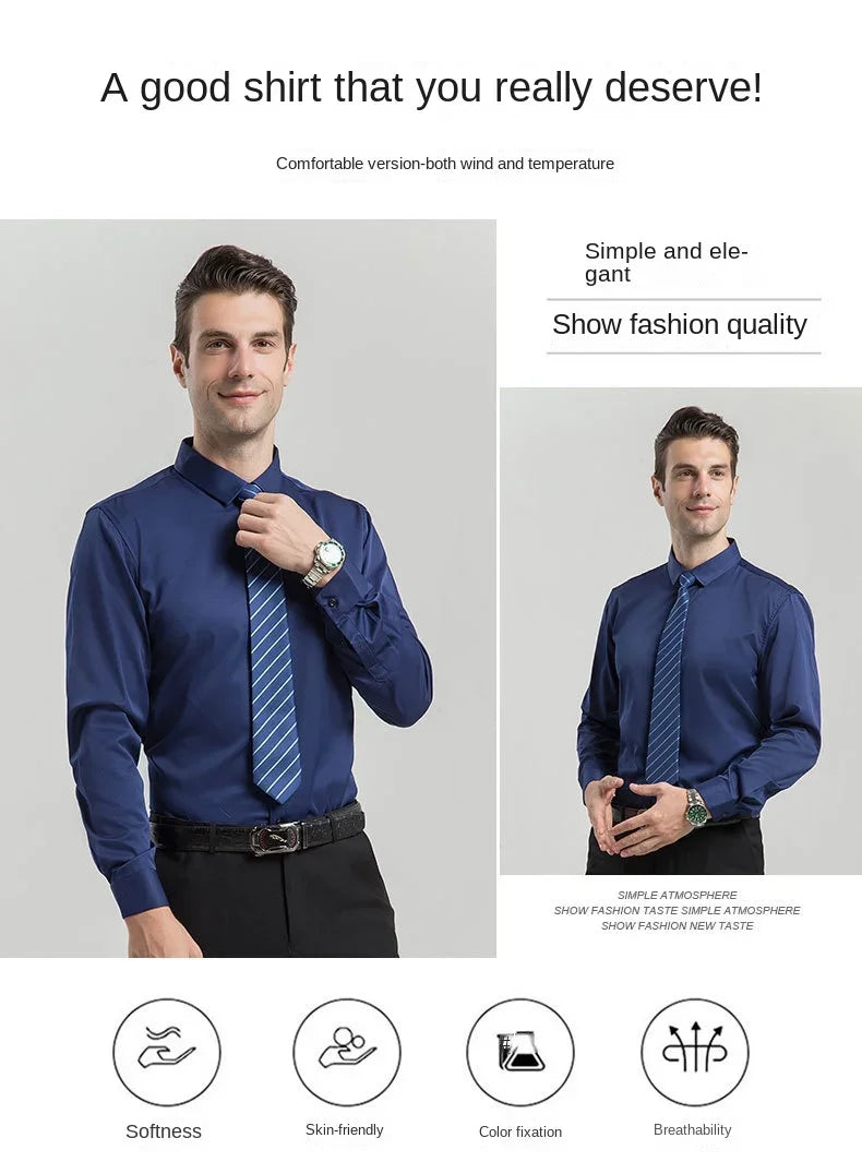 Slim Fit Long Sleeve Dress Shirt