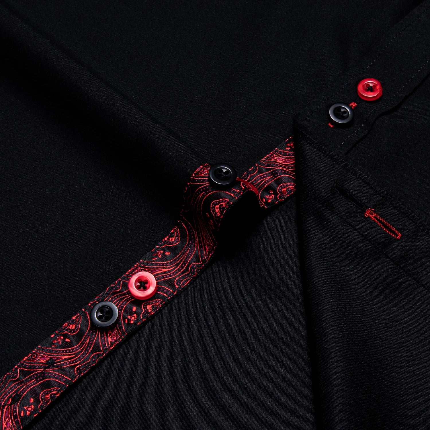 DiBanGu Paisley Contrast Dress Shirt