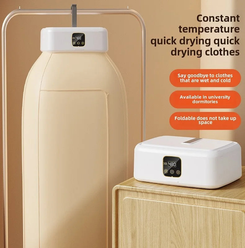 High End Portable Mini Laundry Dryer Machine:  360° Hot Air Circulating Capacity, Many Fail Safe Functions