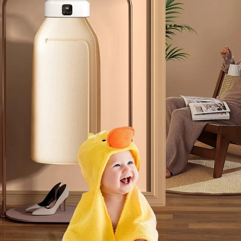 High End Portable Mini Laundry Dryer Machine:  360° Hot Air Circulating Capacity, Many Fail Safe Functions