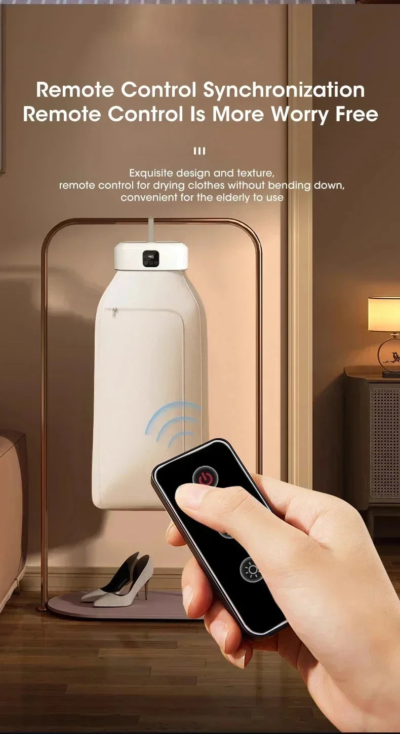 Compact Foldable Portable Mini Laundry Electric Dryer: Smart Timer Fast And Essential for Homes And Travel