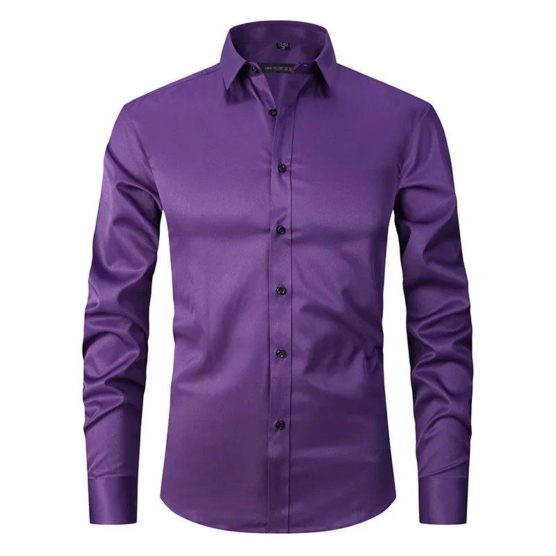 Slim Fit Long Sleeve Dress Shirt