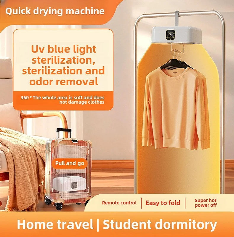 High End Portable Mini Laundry Dryer Machine:  360° Hot Air Circulating Capacity, Many Fail Safe Functions