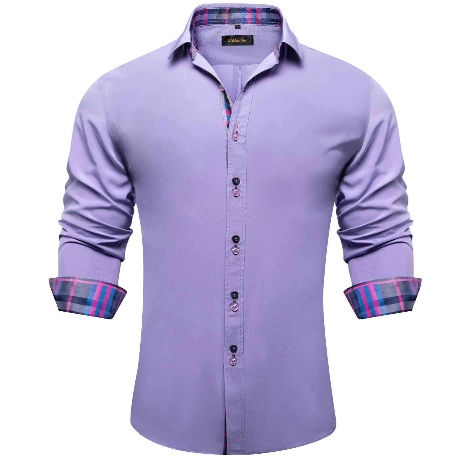DiBanGu Paisley Contrast Dress Shirt