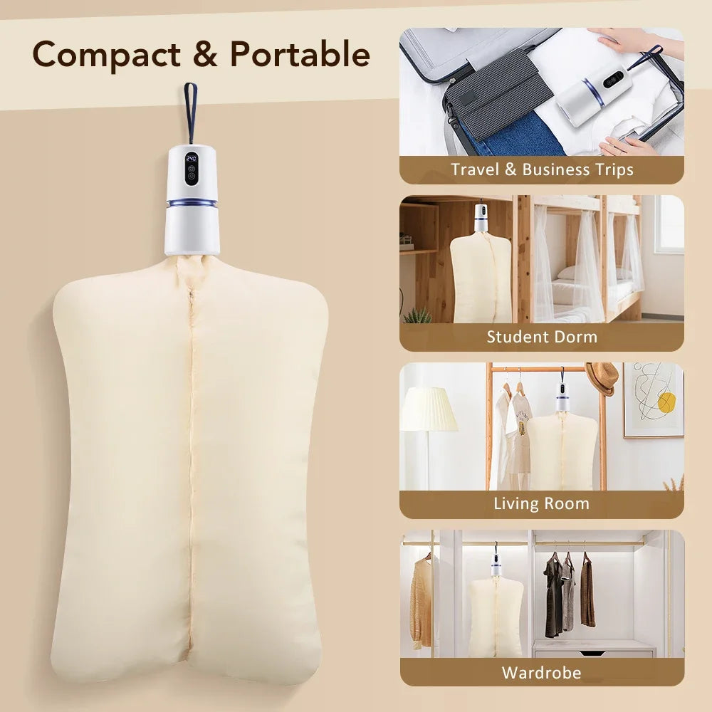 Fast-Drying Portable Mini Machine: Use For Drying Laundry At Home OR Travel