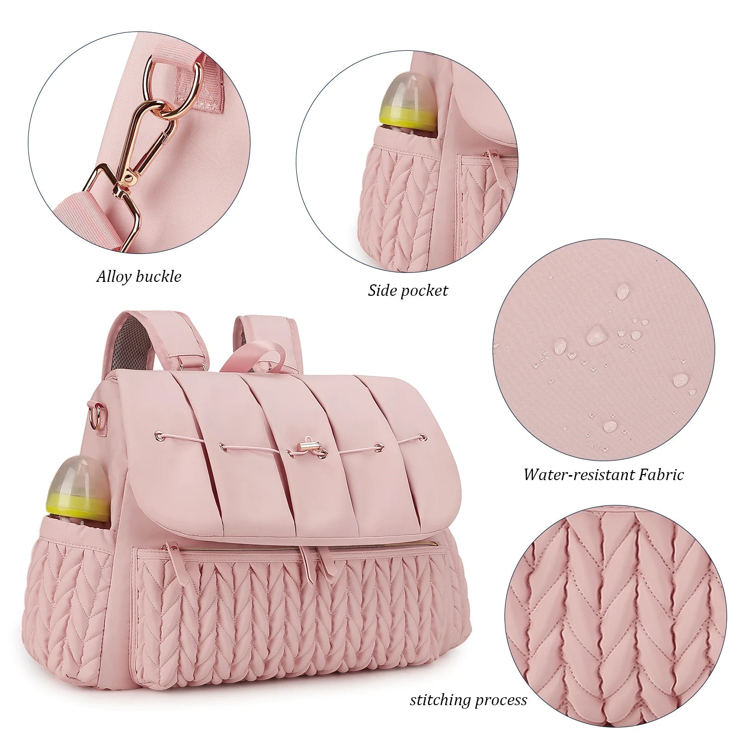 Mommy bag, single shouldermultifunctional. Mommy bag, detachable straps, large capacity