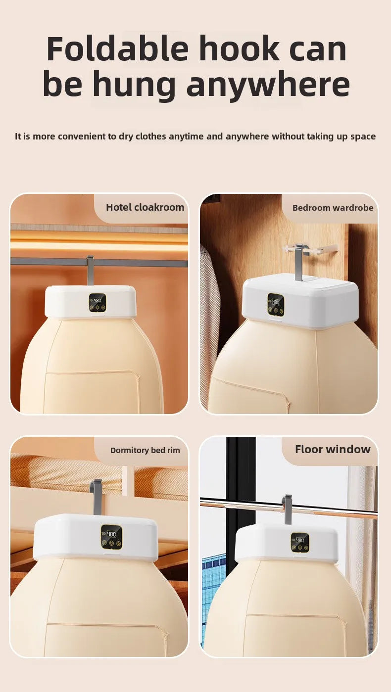 High End Portable Mini Laundry Dryer Machine:  360° Hot Air Circulating Capacity, Many Fail Safe Functions