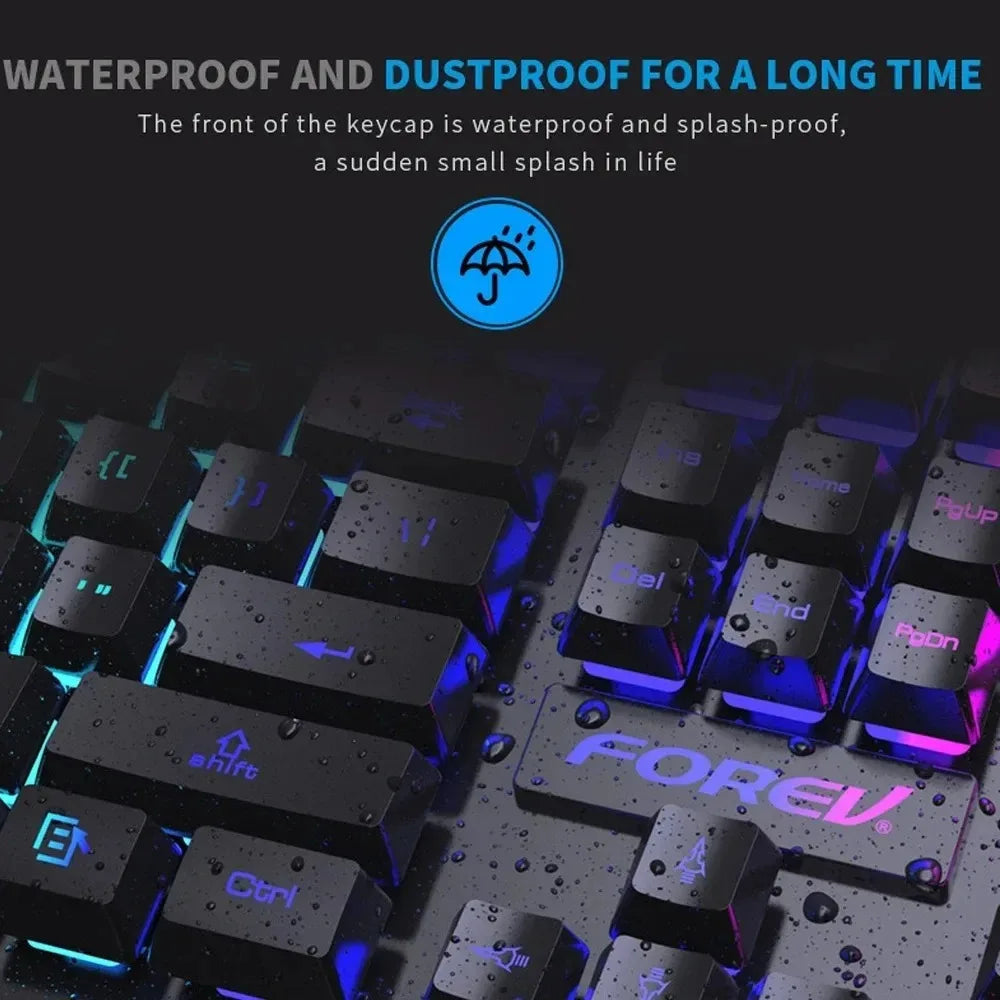 104-Key Backlit Mechanical Gaming Keyboard & Mouse Set