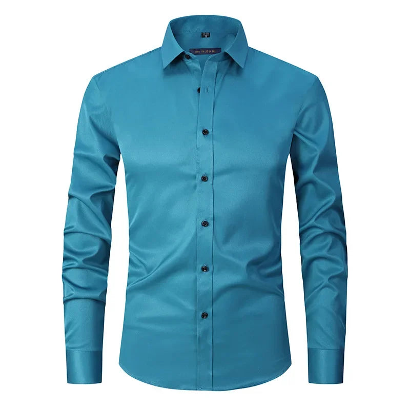 Slim Fit Long Sleeve Dress Shirt