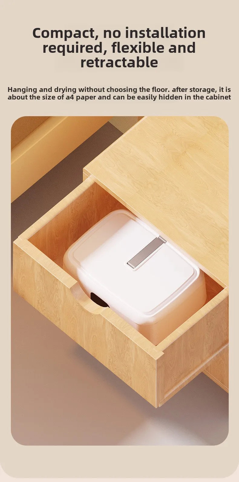 High End Portable Mini Laundry Dryer Machine:  360° Hot Air Circulating Capacity, Many Fail Safe Functions