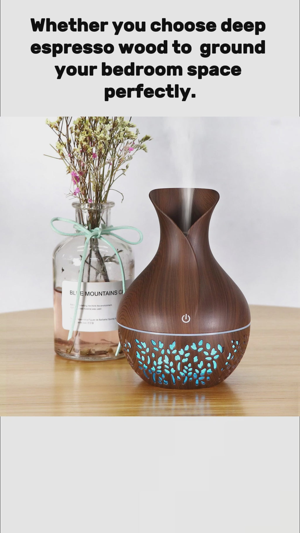 Petal Vase Aroma Diffuser | Elegant Flower-Shaped Essential Oil Diffuser