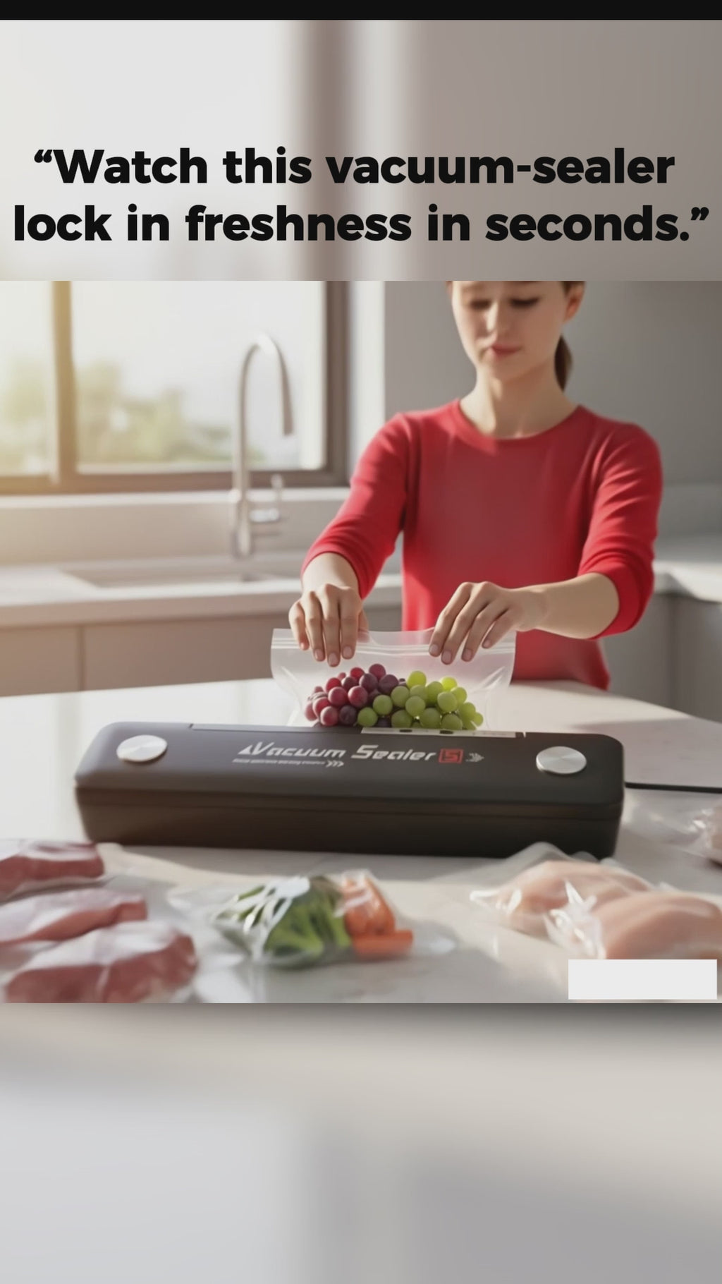 Dry & Wet Food Vacuum Sealer | Multi-Function Vacuum Sealer for All Food Types
